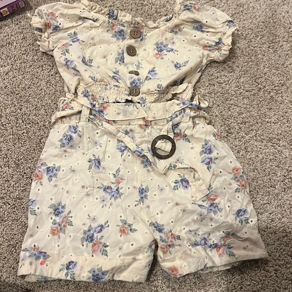 Floral eyelet set toddler